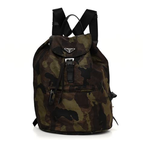 prada zaino camouflage|PRADA Tessuto Nylon Camouflage Print Cinch Backpack.